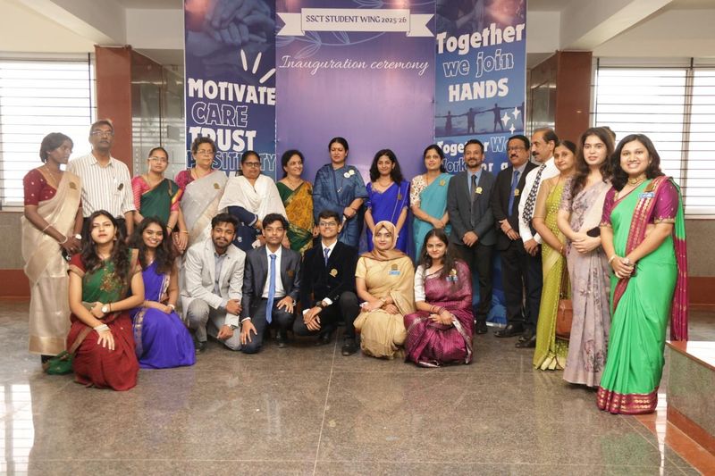 Office bearers and committee members of the SS Care Trust Student Wing at the AARAMBH investiture ceremony